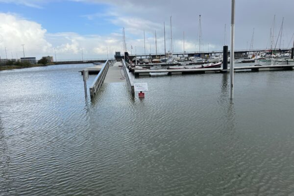 Land Unter im SVC Hafen am 14.10.2023